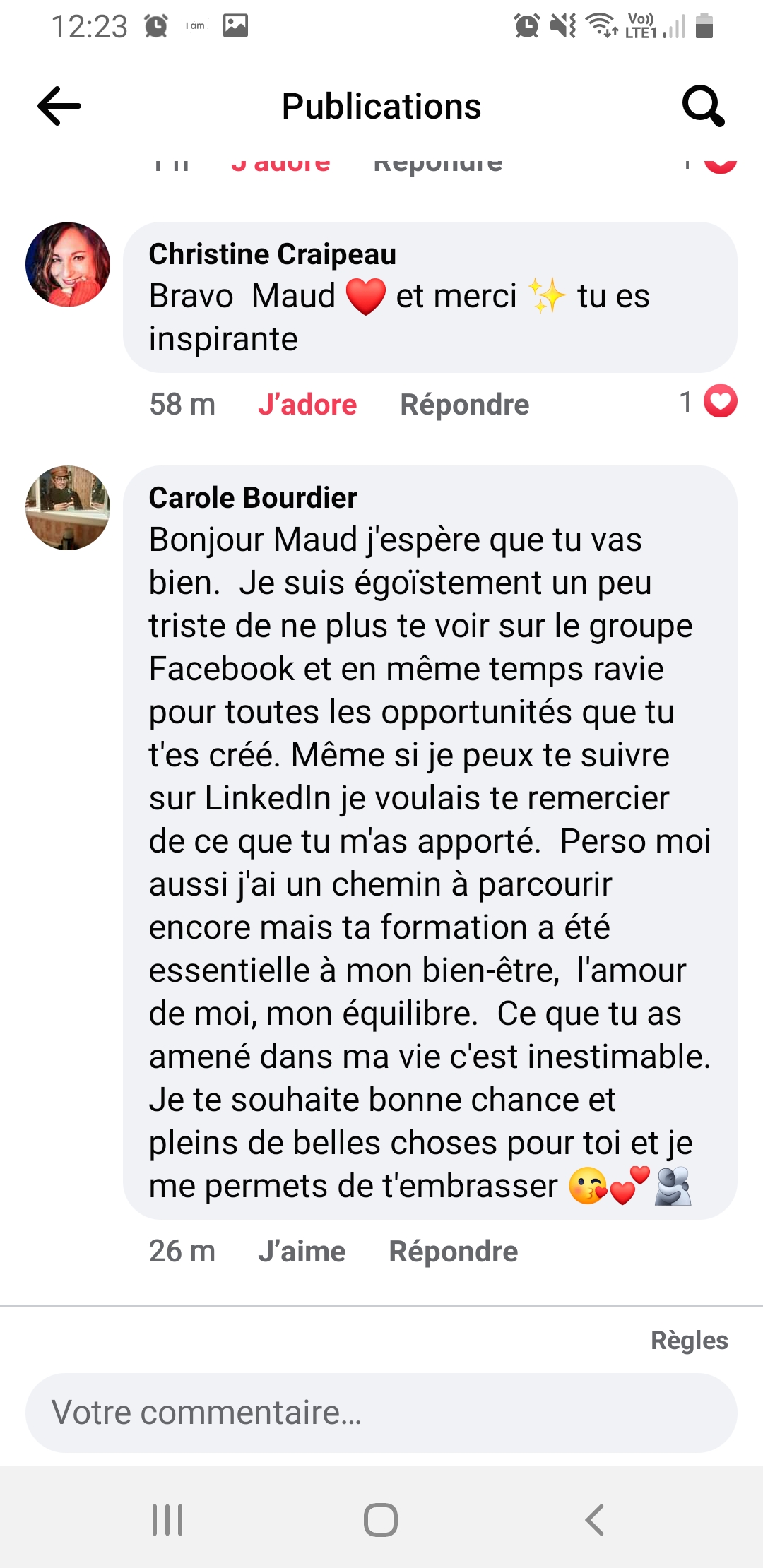Témoignage Carole Bourdier