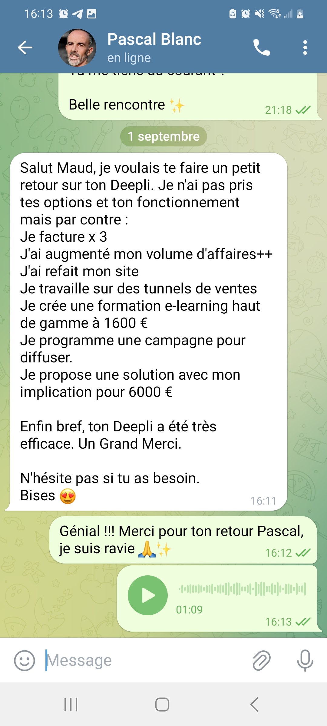 Témoignage Pascal Blanc