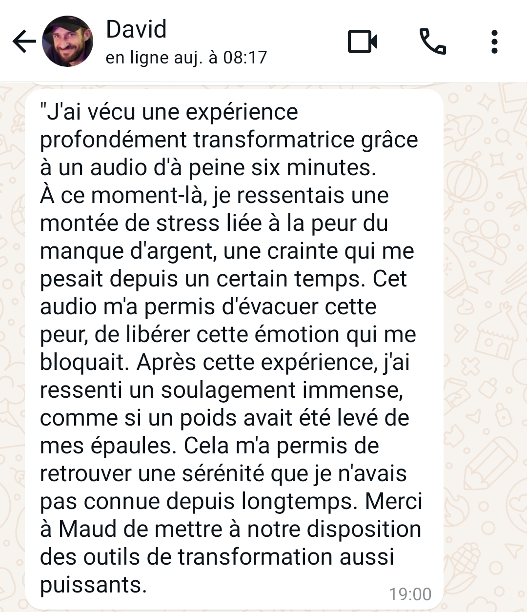 Témoignage David