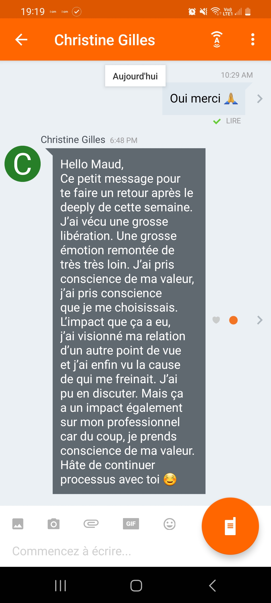 Témoignage Christine Gilles
