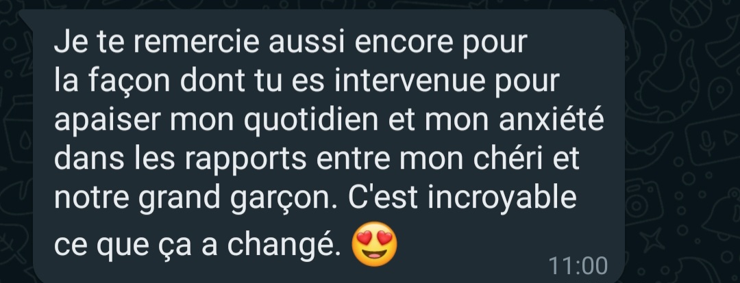 Témoignage participante anonyme