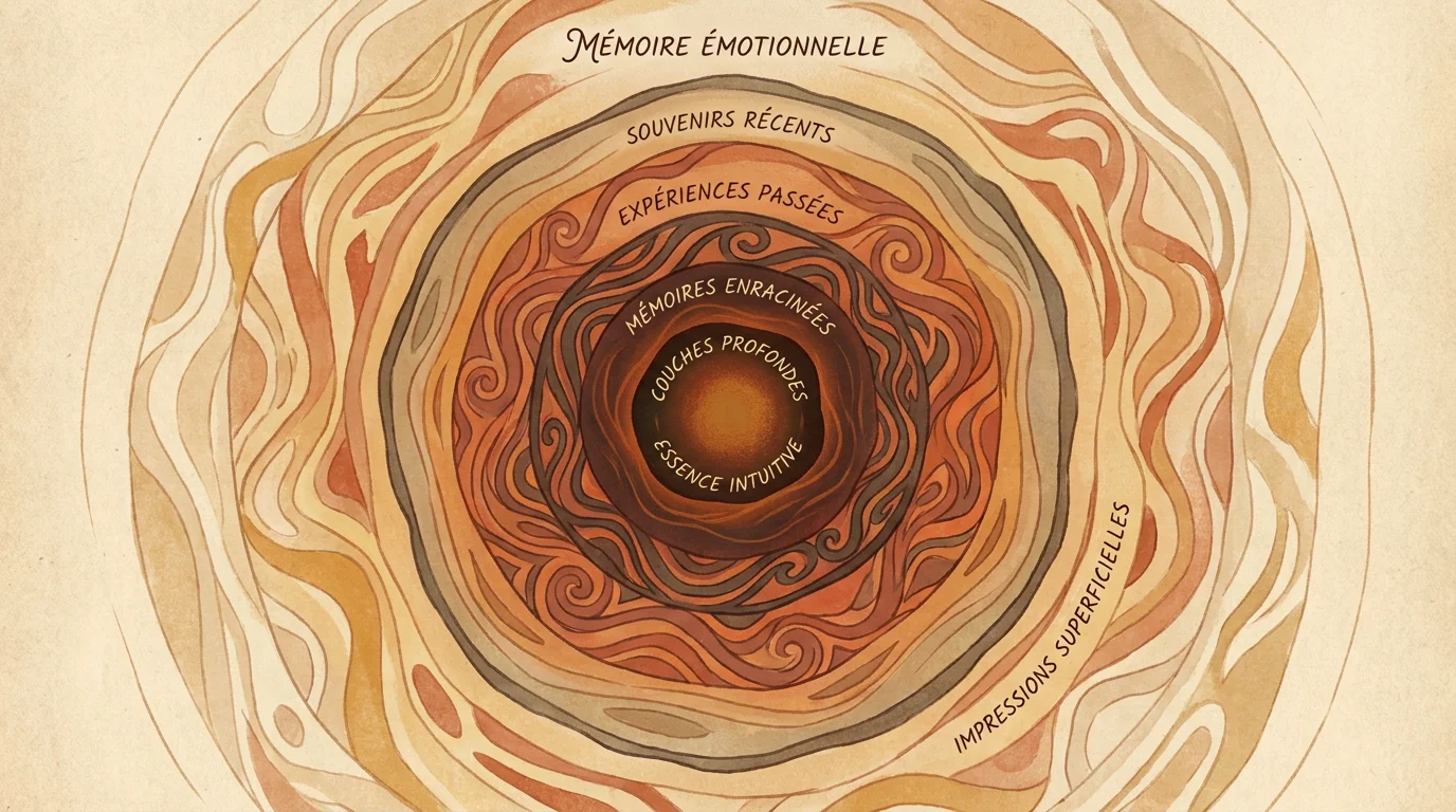 Représentation symbolique des différents niveaux de mémoire émotionnelle
