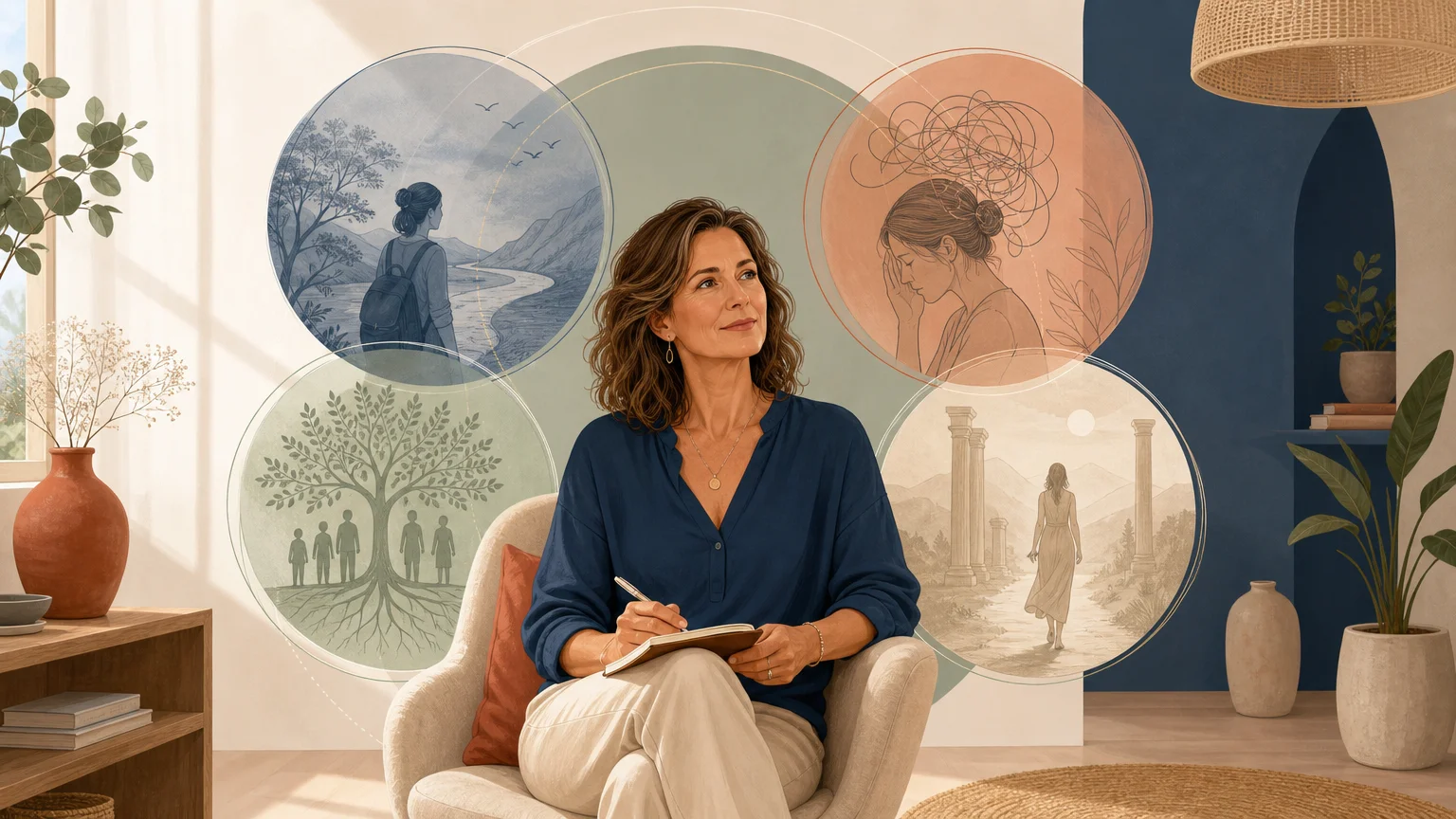 Illustration symbolique des quatre niveaux de mémoires émotionnelles
